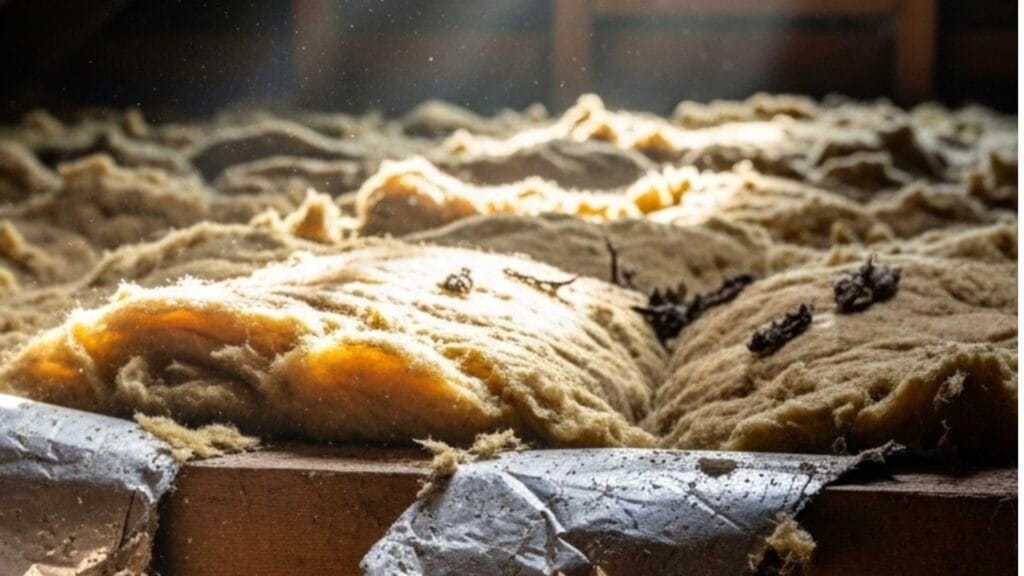 Dlaczego kuna wraca do domu - Zdjęcie rozweranej izolacji